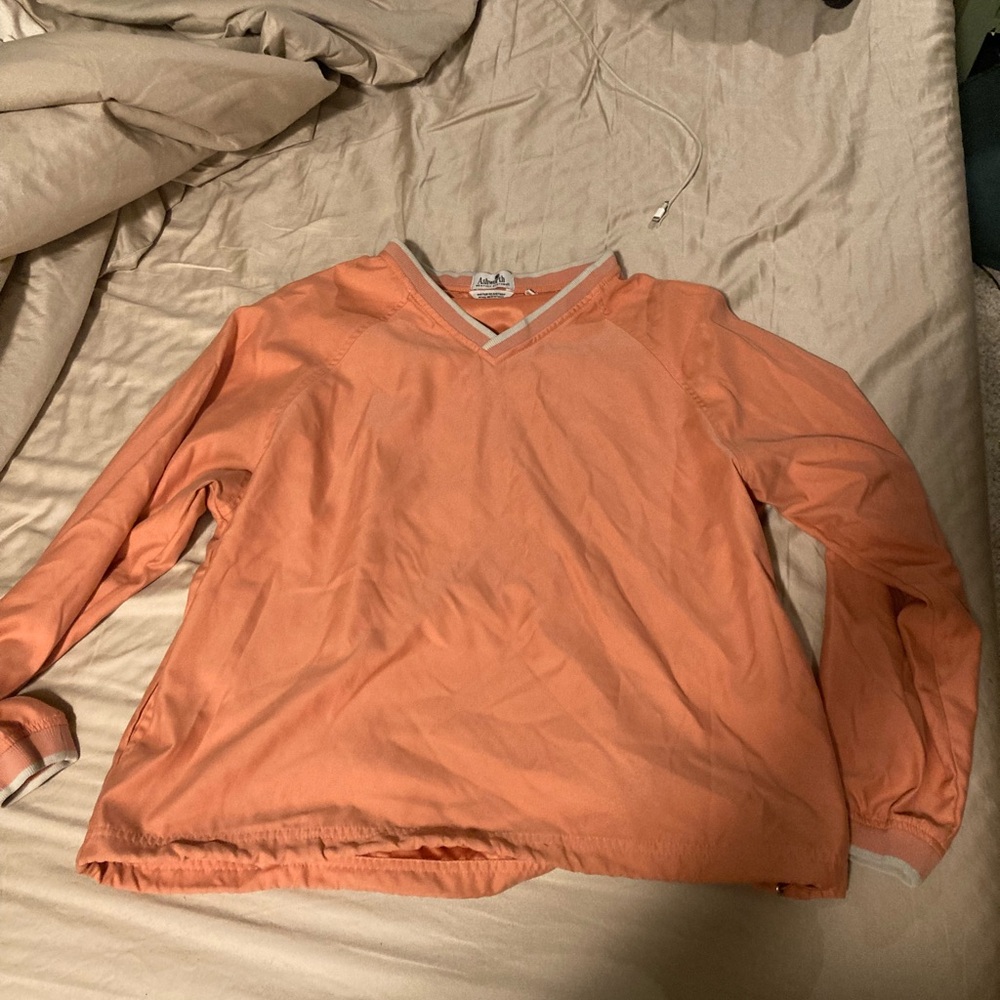 Ashworth Coral V-Neck Long Sleeve Top